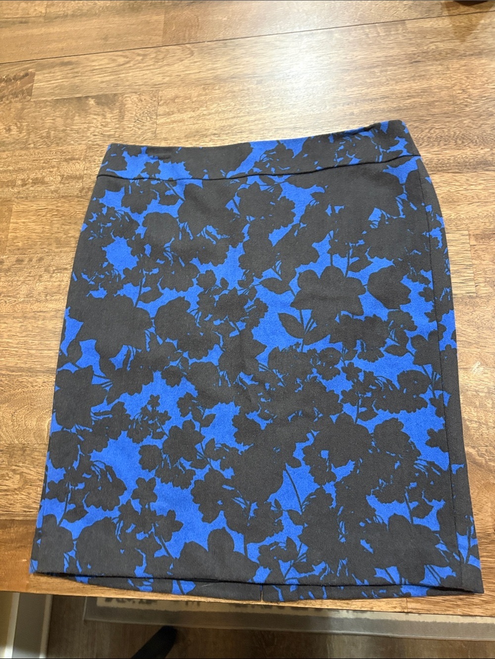 Talbots Blue & black  wool blend skirt 10P
